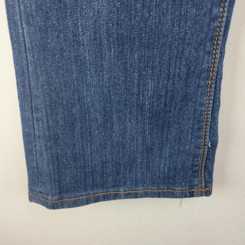 DKNY Jeans Womens Size 4 Blue Denim cotton Stretch Straight Leg Jeans - Picture 2 of 11